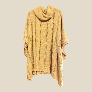 Cowl neck poncho